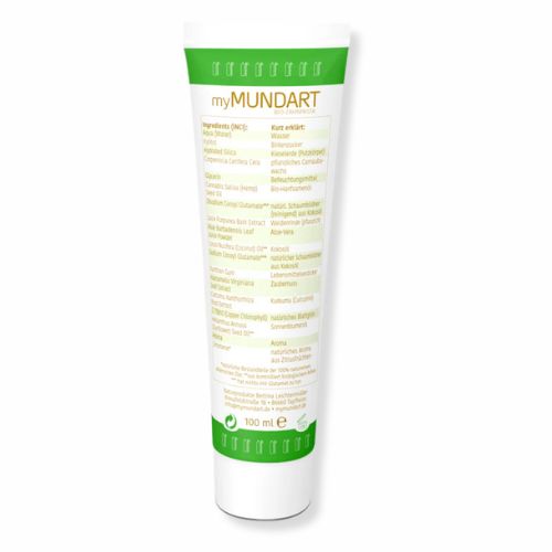 myMUNDART Zahnpasta ohne Fluorid - mit dem Kurkuma Effekt